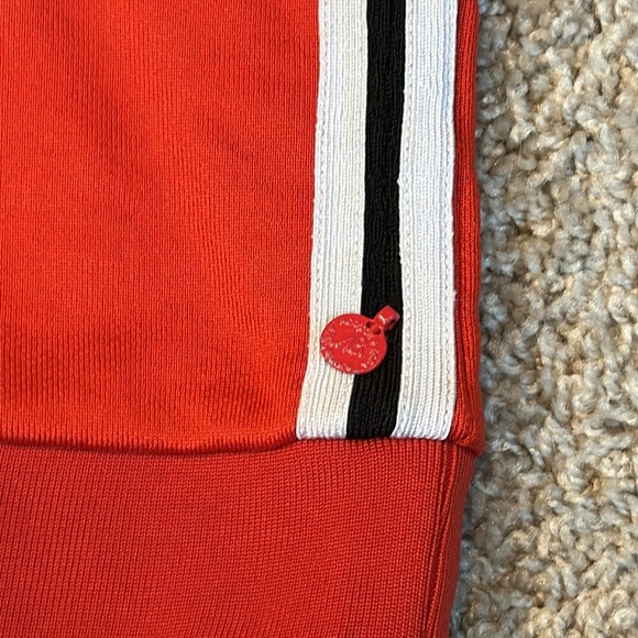 Scotch & soda la prairie d hydrus red sweatshirt with white stripe - Picture 2 of 10